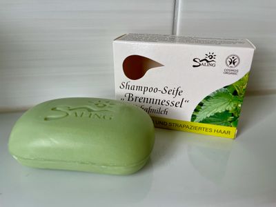 Shampoo-Seife Brennnessel mit hochwertiger Schafmilch