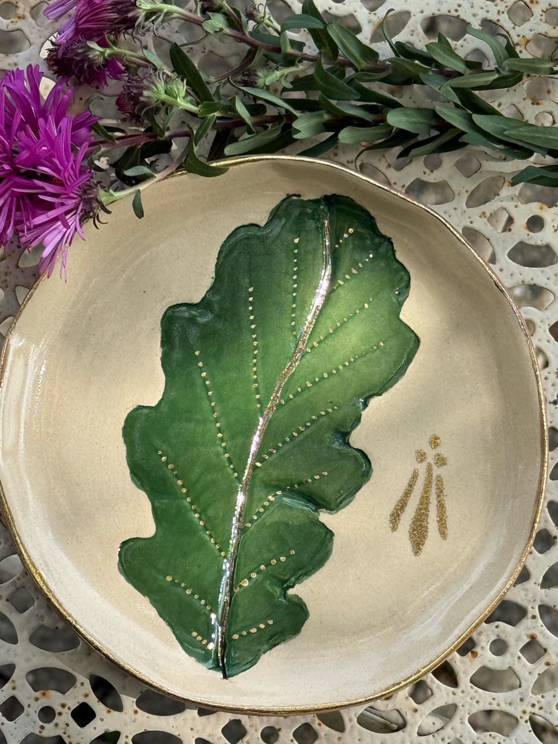 Bol à abondance chêne nervures brillantes