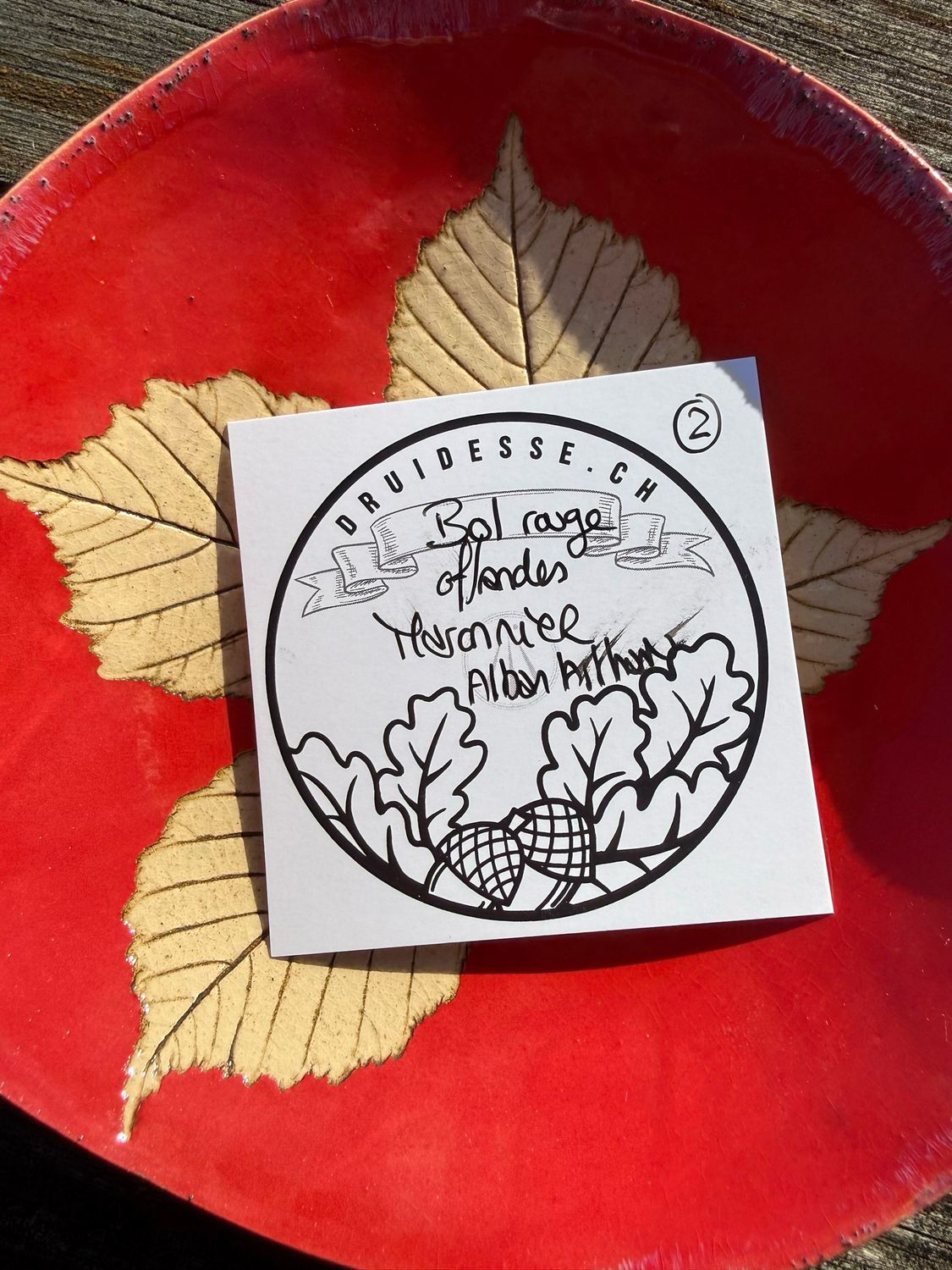 Coupelle offrande marronnier Alban Arthan no2