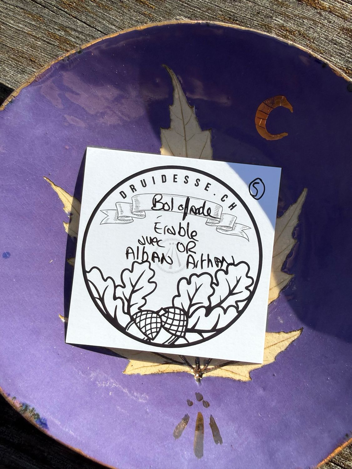 Coupelle offrande érable no 5