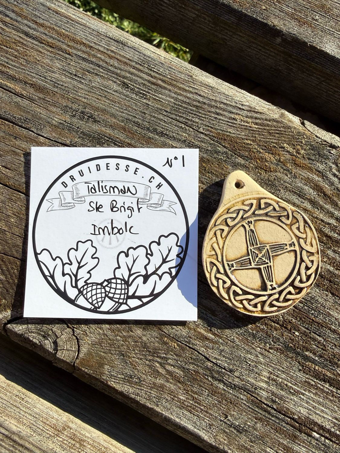 Talisman croix de Brigit Imbolc no 1