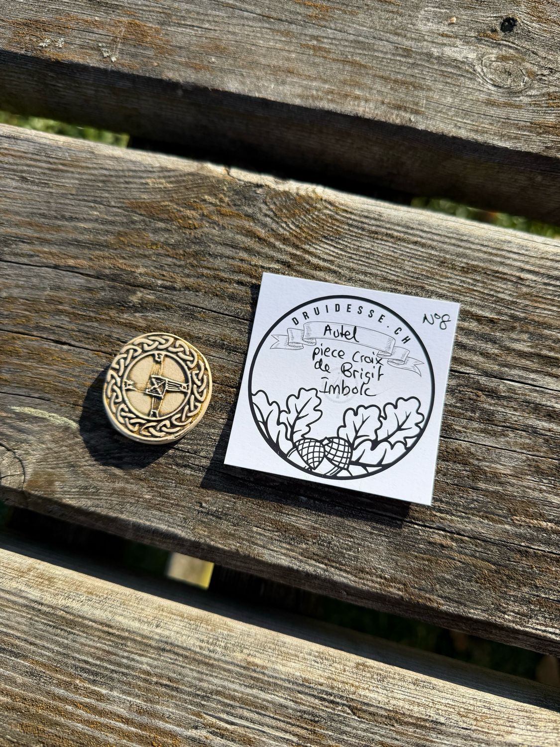 Pièce d’autel croix de Brigit Imbolc no 8