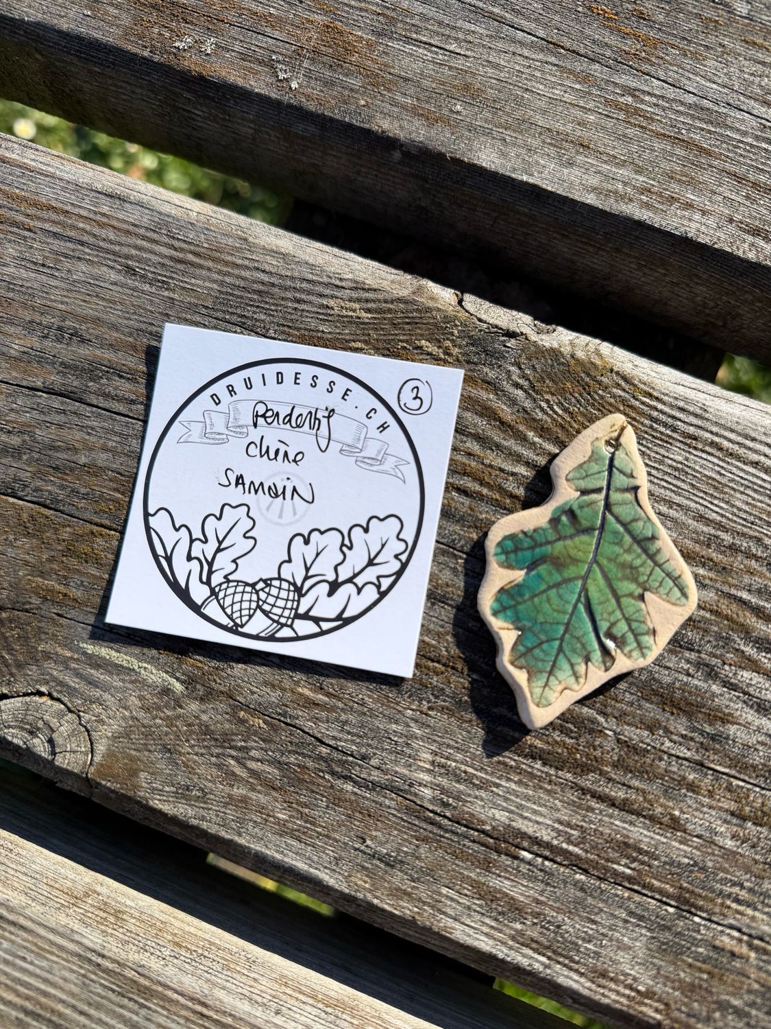 Pendentif chêne samain no 3