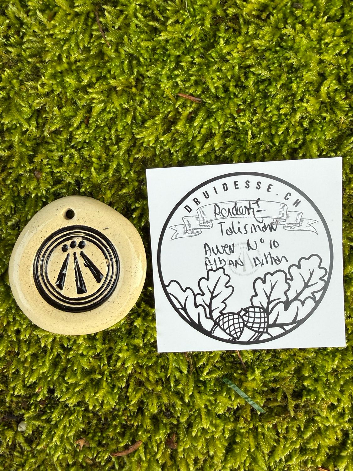 Pendentif talisman Awen Alban Arthan no10