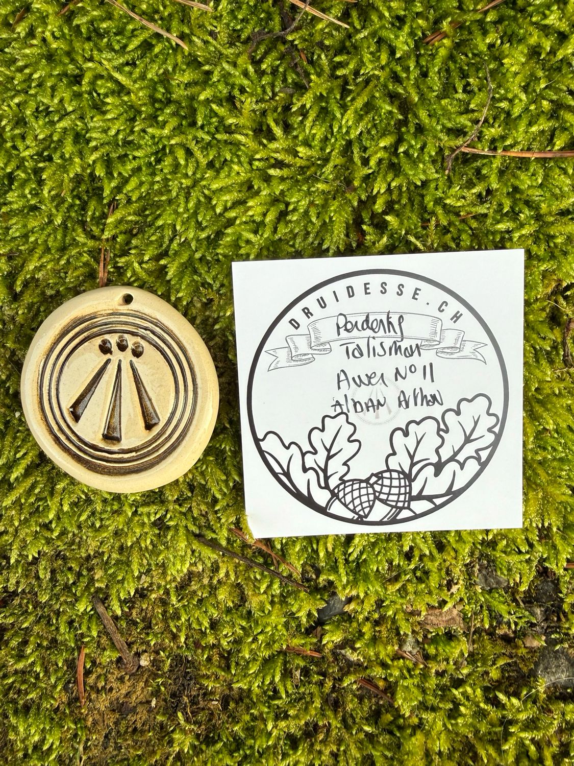 Pendentif talisman Awen Alban Arthan no11