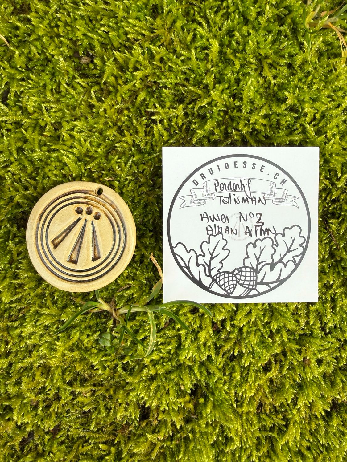 Pendentif talisman Awen Alban Arthan no3