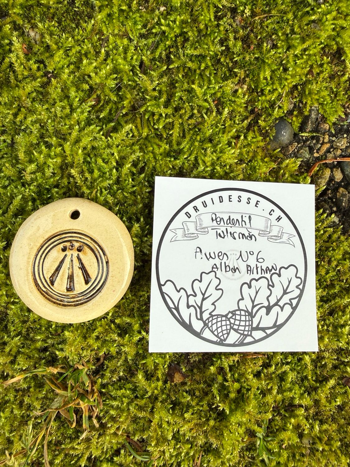 Pendentif talisman Awen Alban Arthan no6
