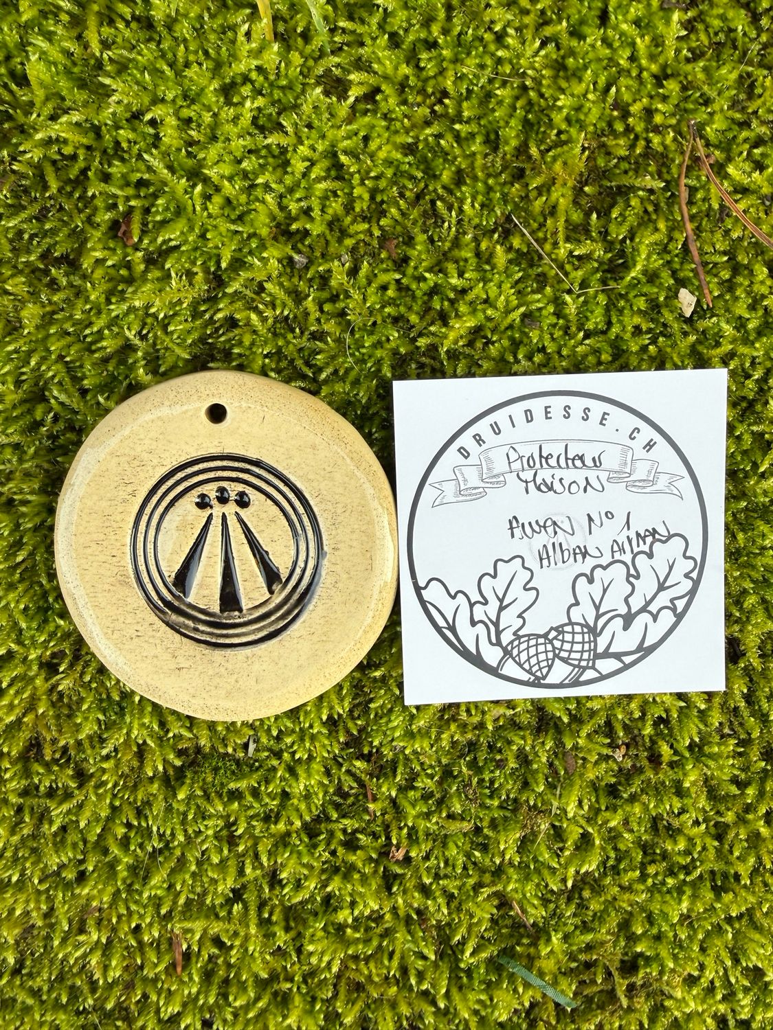 Pendentif harmonisation de maison à accrocher au dessus de l’entrée Awen Alban Arthan no1