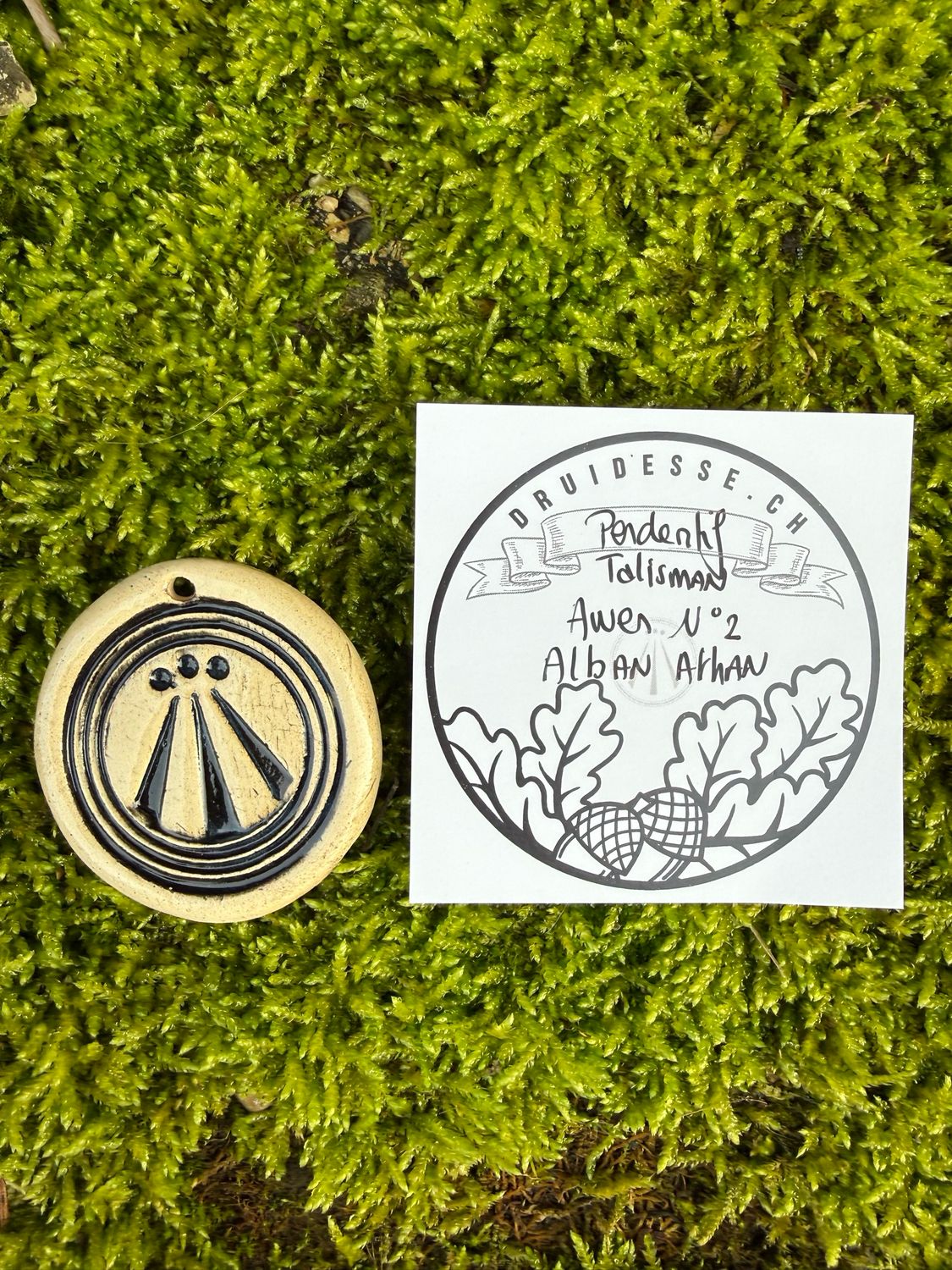 Pendentif talisman Awen Alban Arthan no2