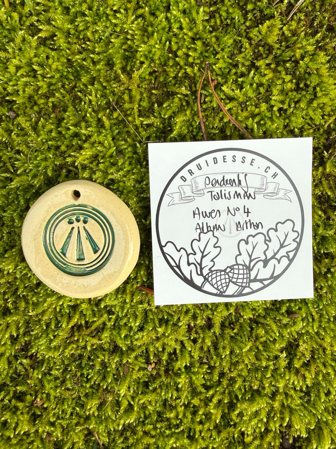 Pendentif talisman Awen Alban Arthan no4