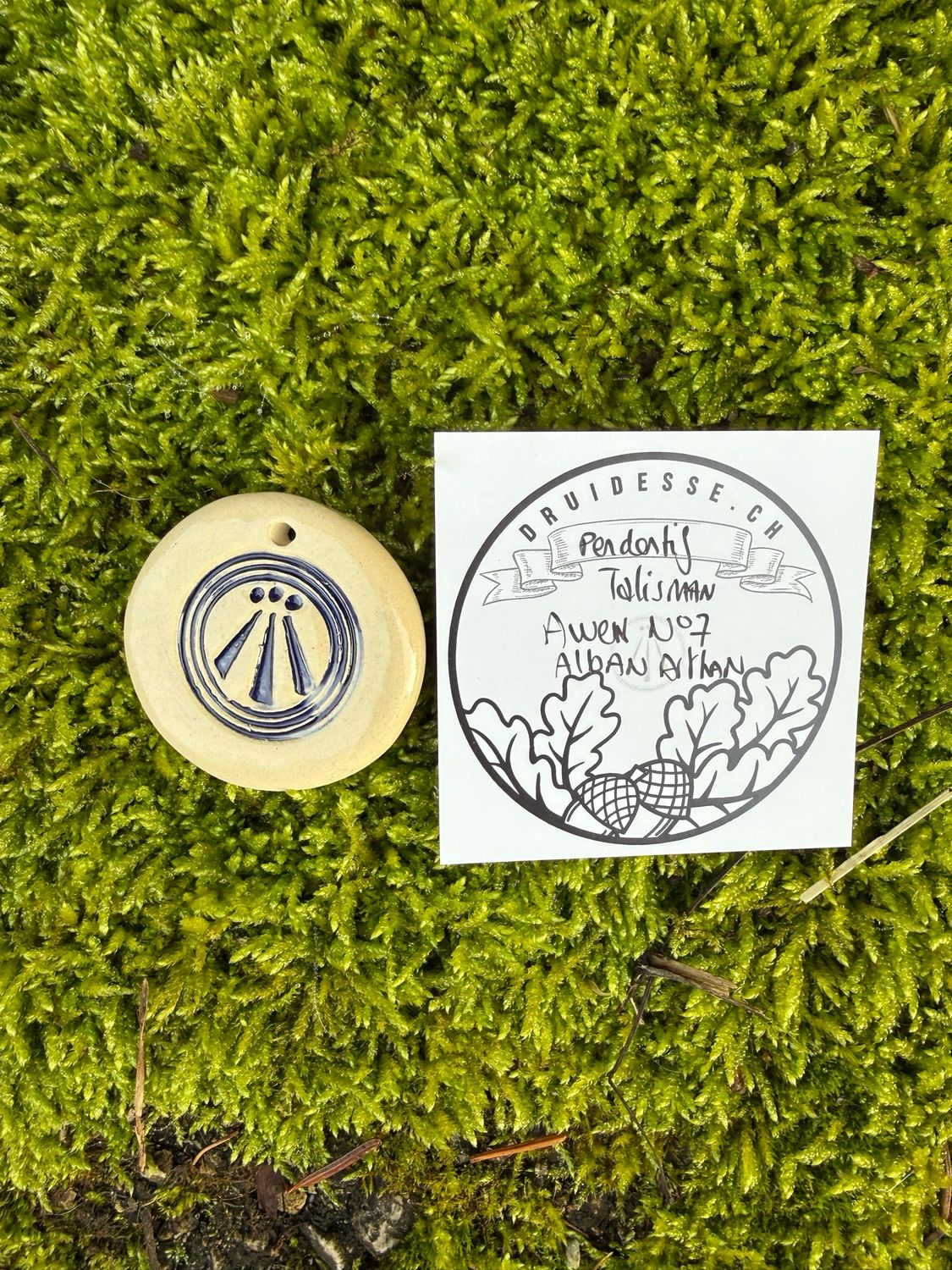 Pendentif talisman Awen Alban Arthan no7