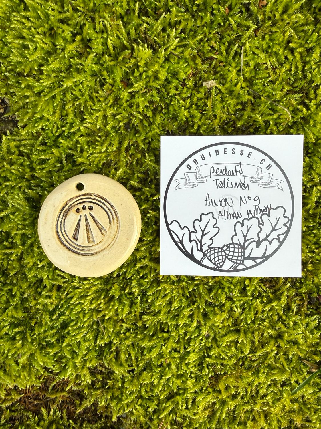 Pendentif talisman Awen Alban Arthan no9