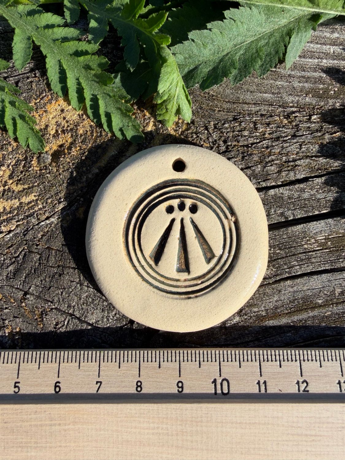 Talisman pendentif Awen réalisé à Alban hefin no67