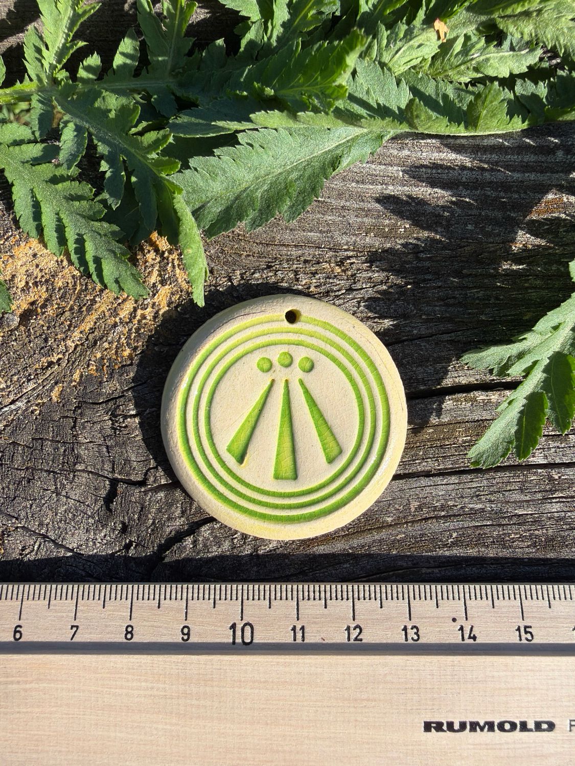 Talisman pendentif Awen réalisé à Alban hefin no 50
