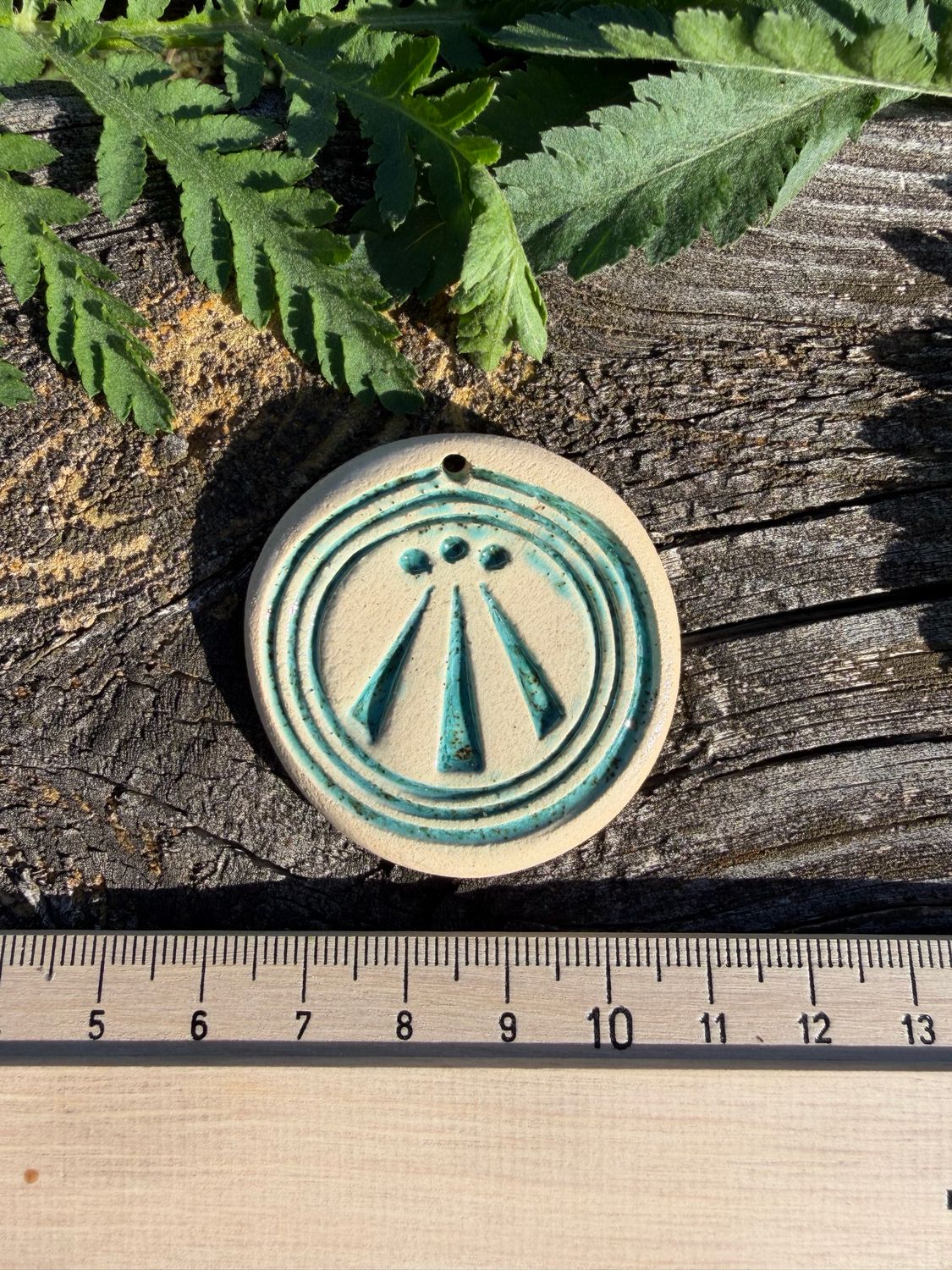 Talisman pendentif Awen réalisé à Alban hefin no59