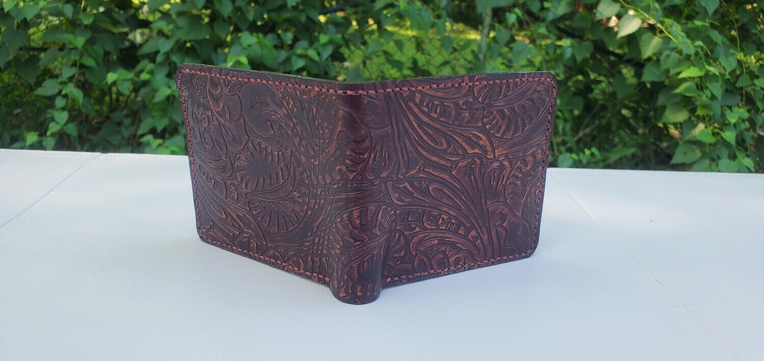 Western Inspired Floral Embossed Wallet