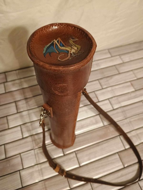 MTG Leather Play Mat and Tube