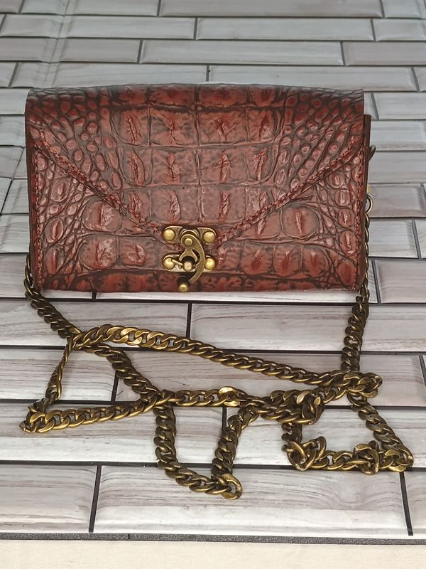 Alligator Embossed Clutch Purse