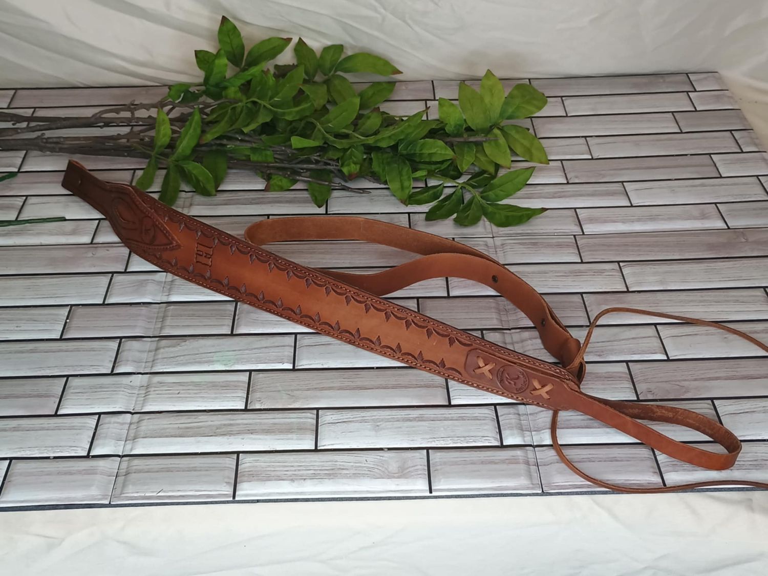 Custom Heritage Marksman Leather Gun Sling