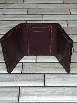 Elegant Brown Tri-fold Wallet