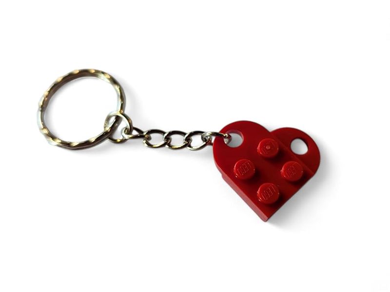 Single Heart Keychain/Bag Charm by BrickCrafts