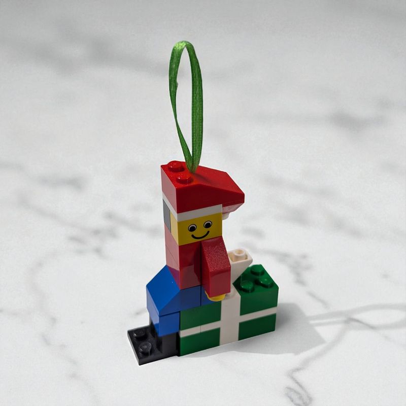 Elf Boy Build-Your-Own LEGO Ornament by BrickCrafts