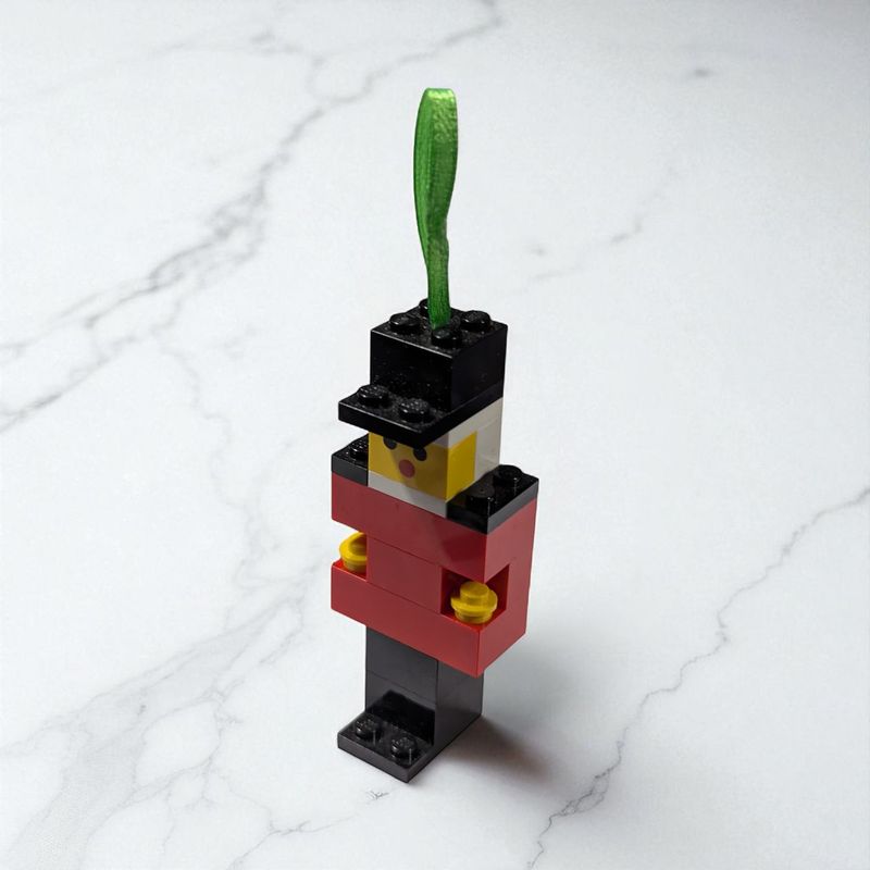 Toy Soldier Nutcracker Build-Your-Own LEGO Ornament by BrickCrafts
