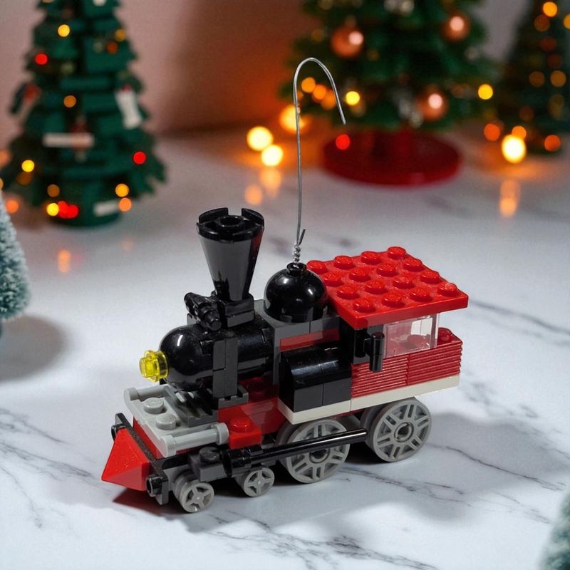 Train Build-Your-Own LEGO Ornament by BrickCrafts