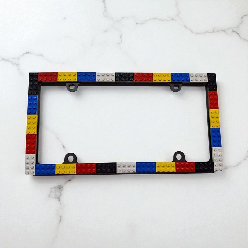 LEGO License Plate Frame by BrickCrafts - 5 Custom Colors