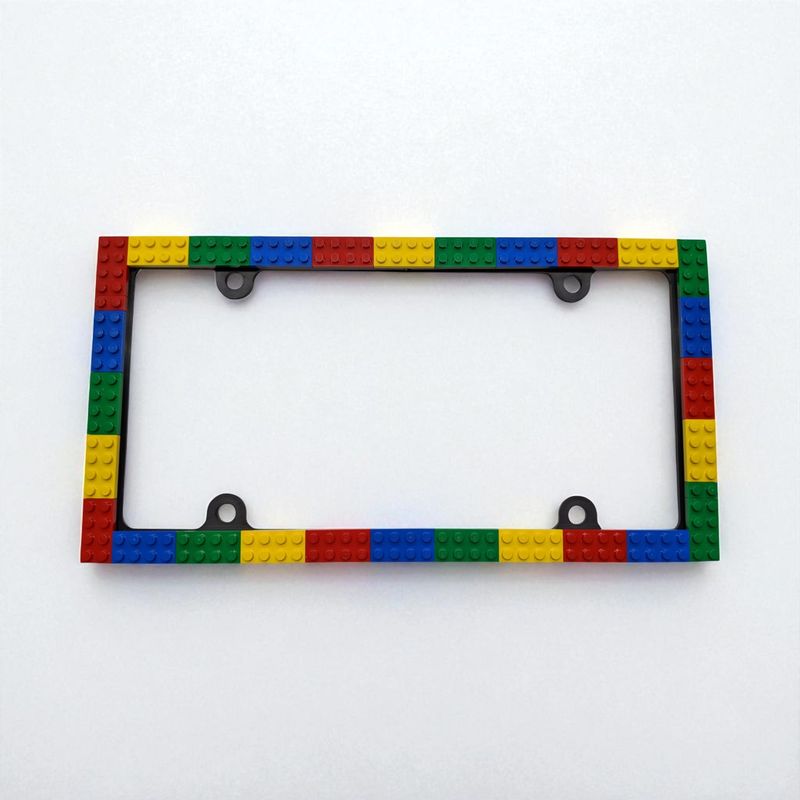 BrickCrafts LEGO License Plate Frame - 4 Custom Colors