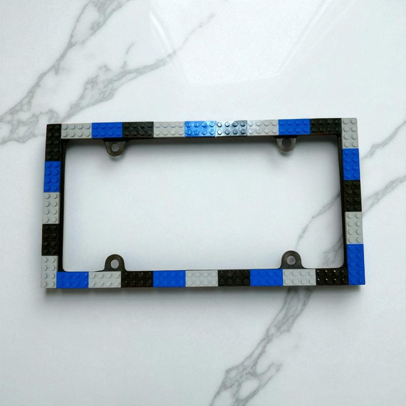 LEGO License Plate Frame by BrickCrafts - 3 Custom Colors