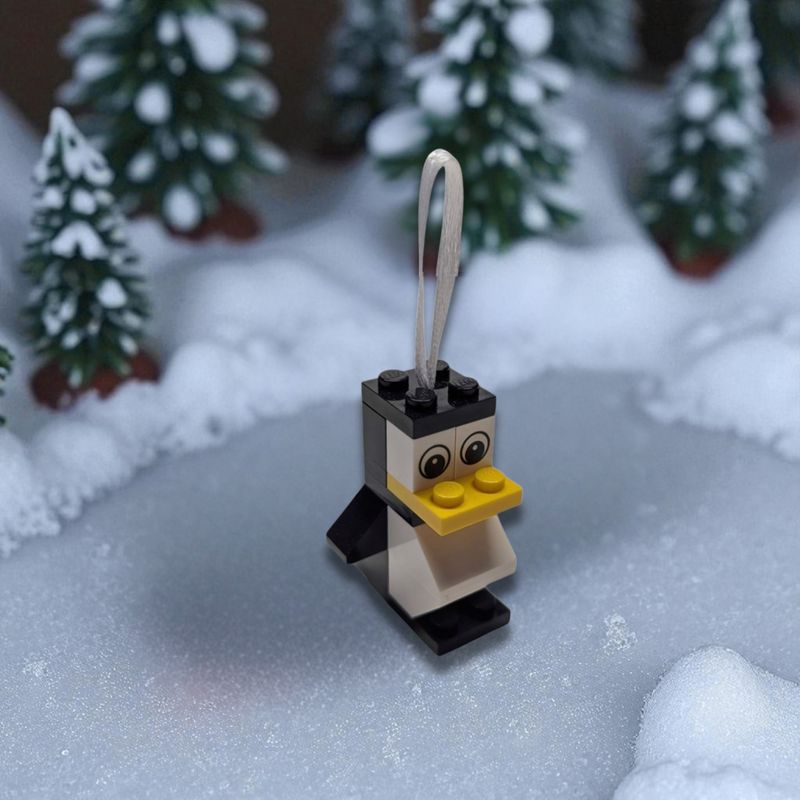 Penguin Build-Your-Own LEGO Ornament by BrickCrafts