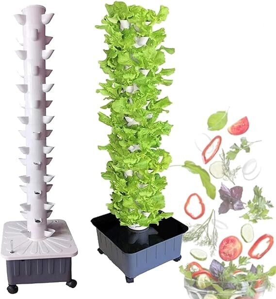 Now On Sale, Hydroponic Tower, 10 layers, 50 pot holes