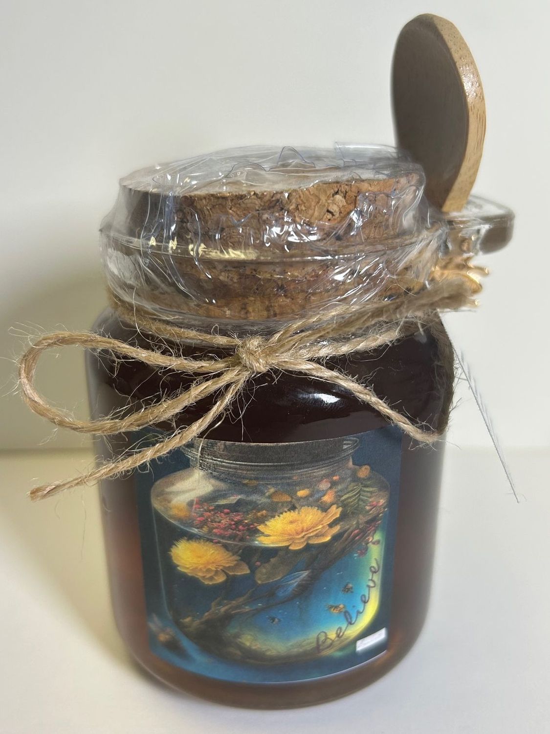 "Believe" herbal infused honey