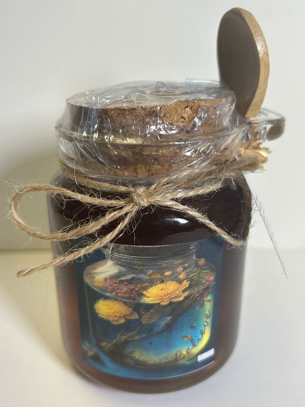 "Believe" herbal infused honey