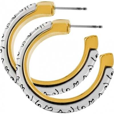 Two Tone Venezia Hoop Earring