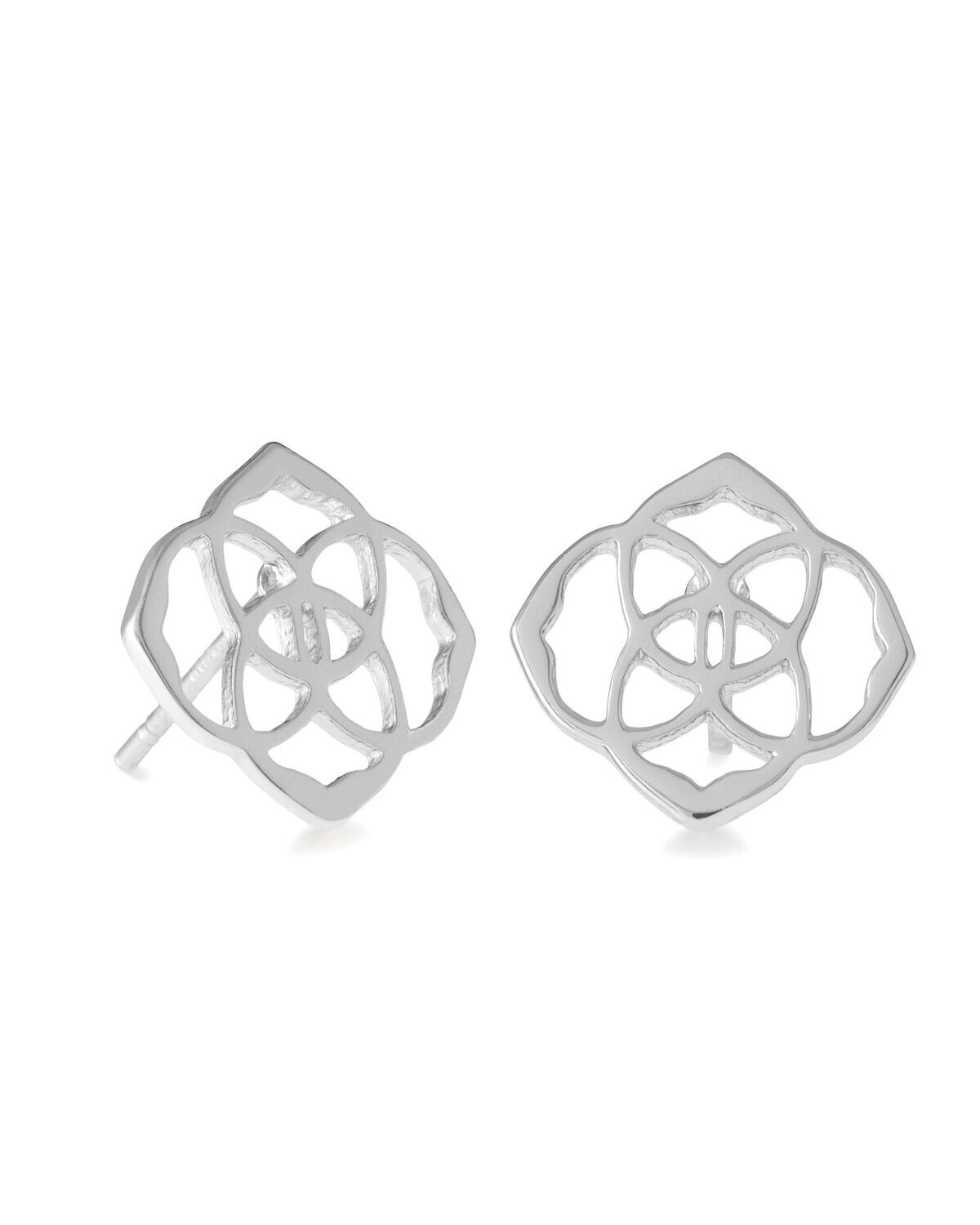 DIRA STUD EARRING, Color: SILVER METAL, Size: ONE SIZE