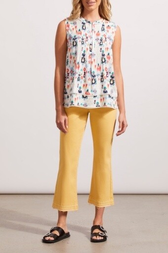 Sophia Micro Flare Capri, Color: YELLOVANGO, Size: 2