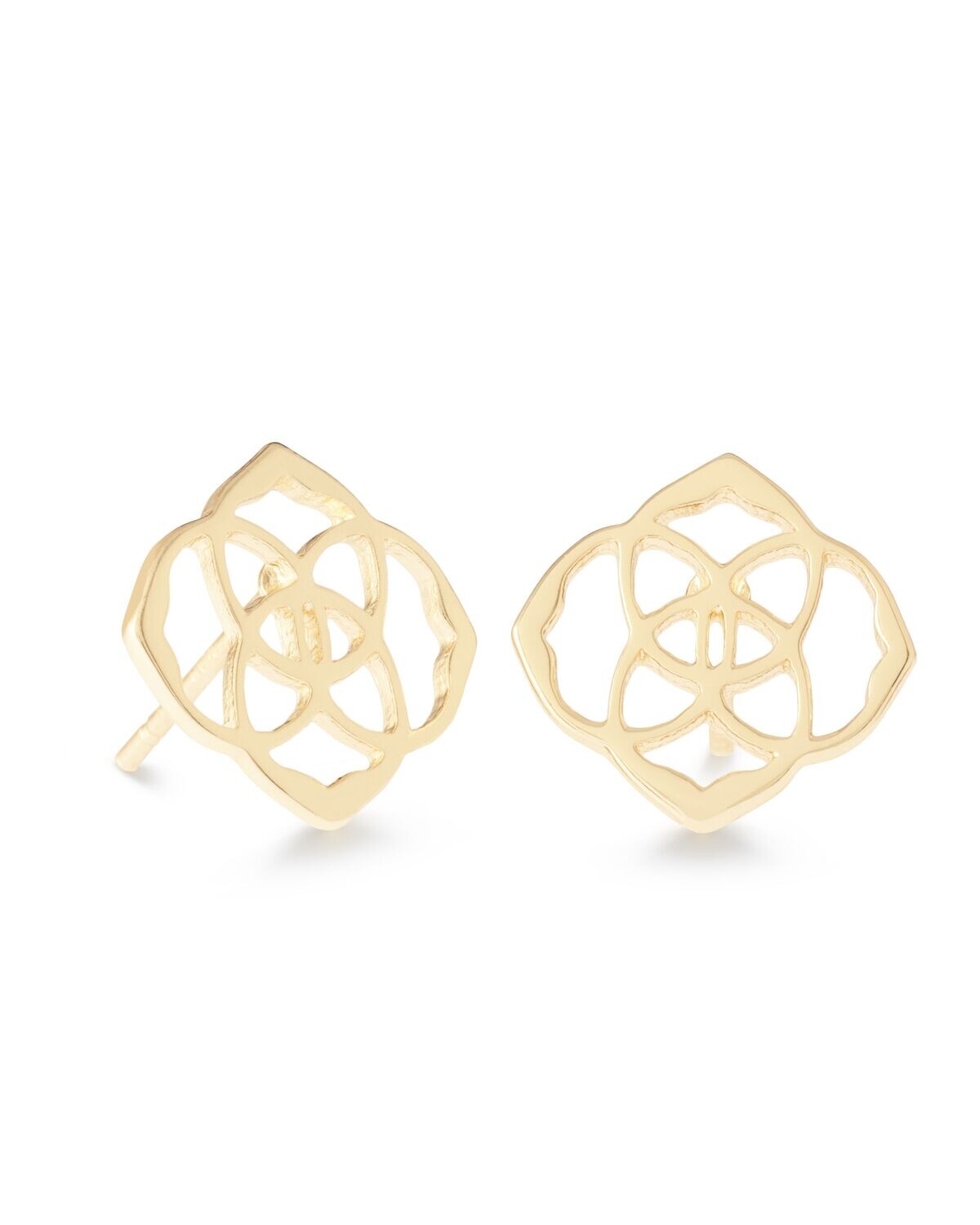 DIRA STUD EARRING, Color: GOLD METAL, Size: ONE SIZE