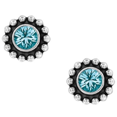 Twinkle Blue Zircon Mini Post Earrings