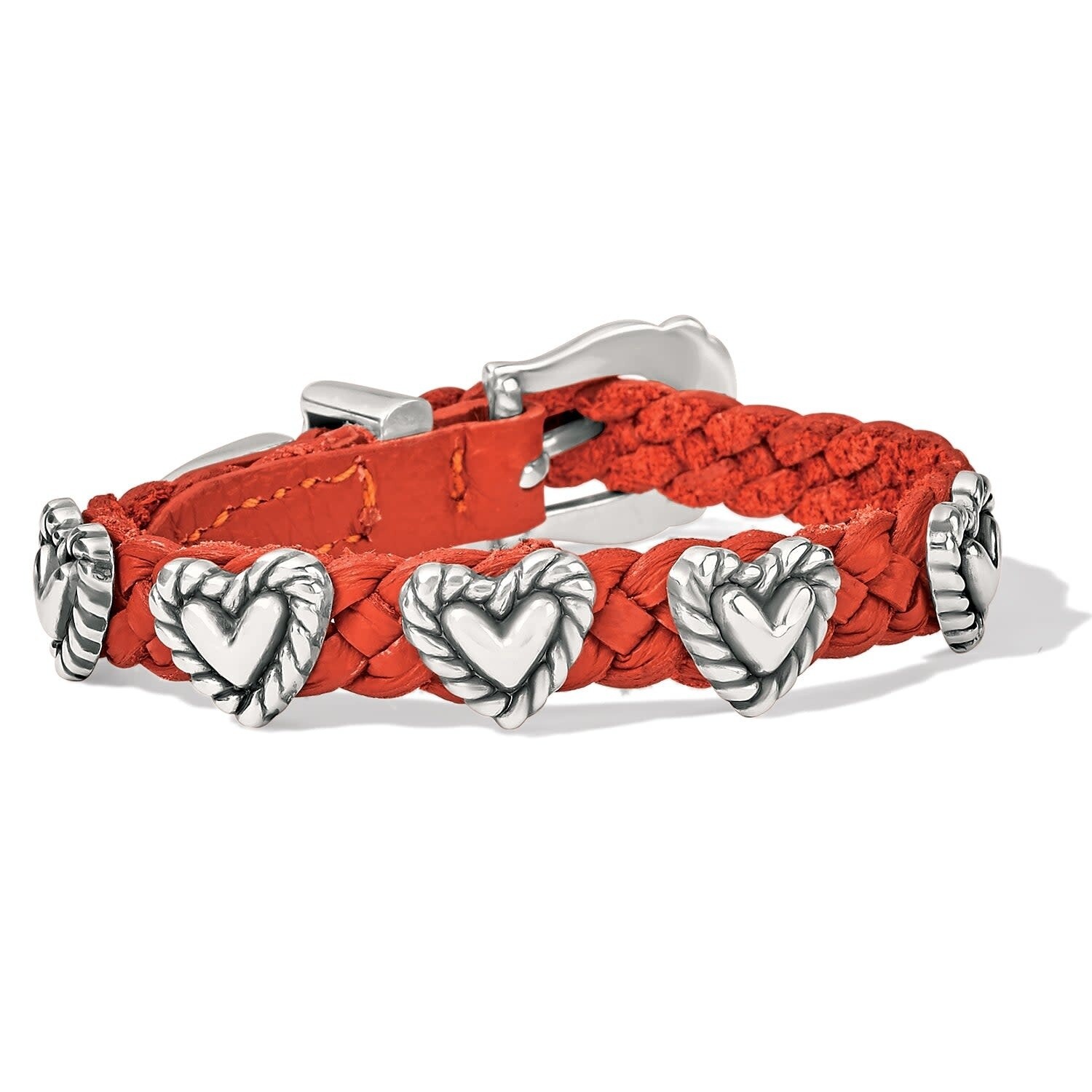 Roped Heart Braided Bracelet-Dk. Henna