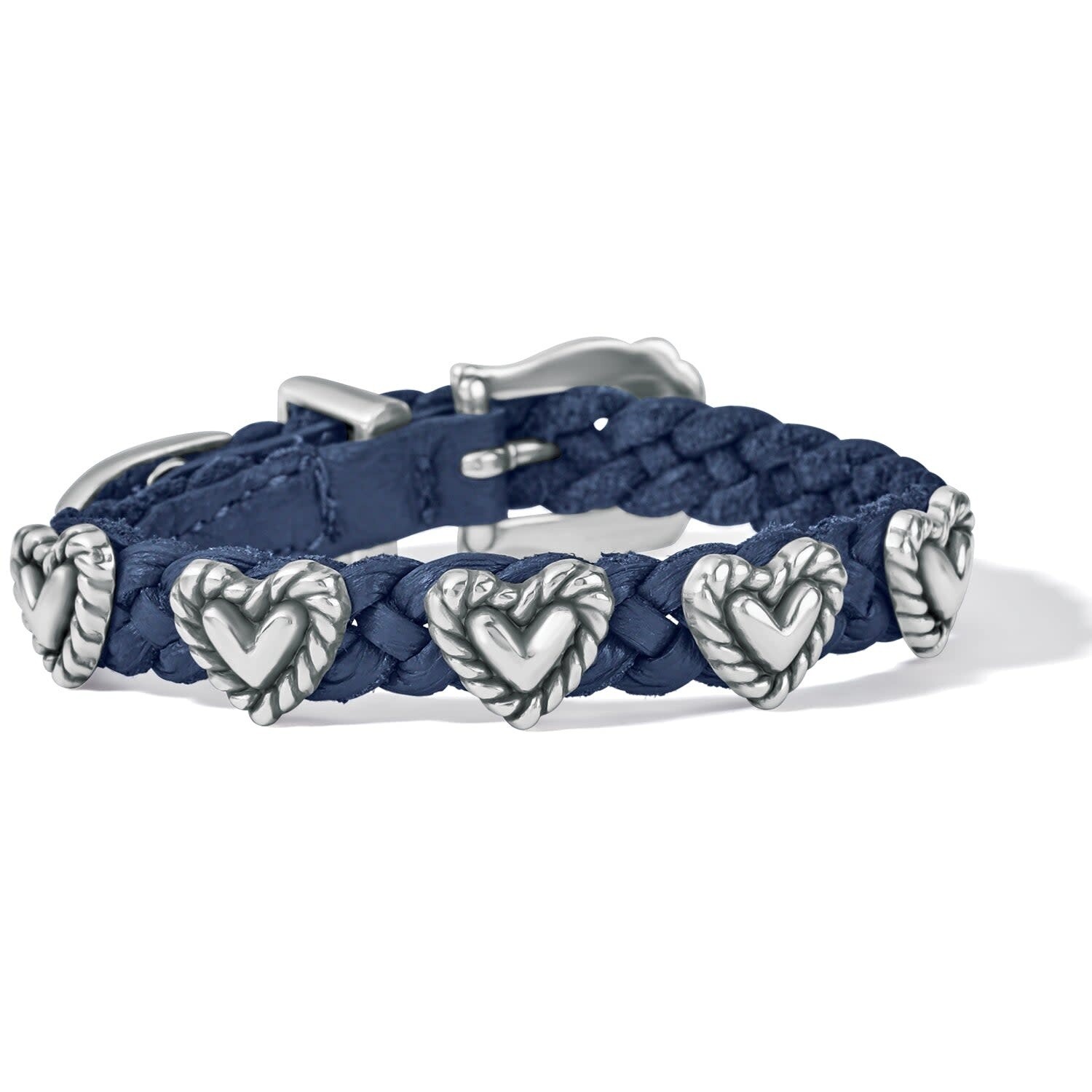 ROPED HEART BRAID BANDIT BRACELET-FR BLUE