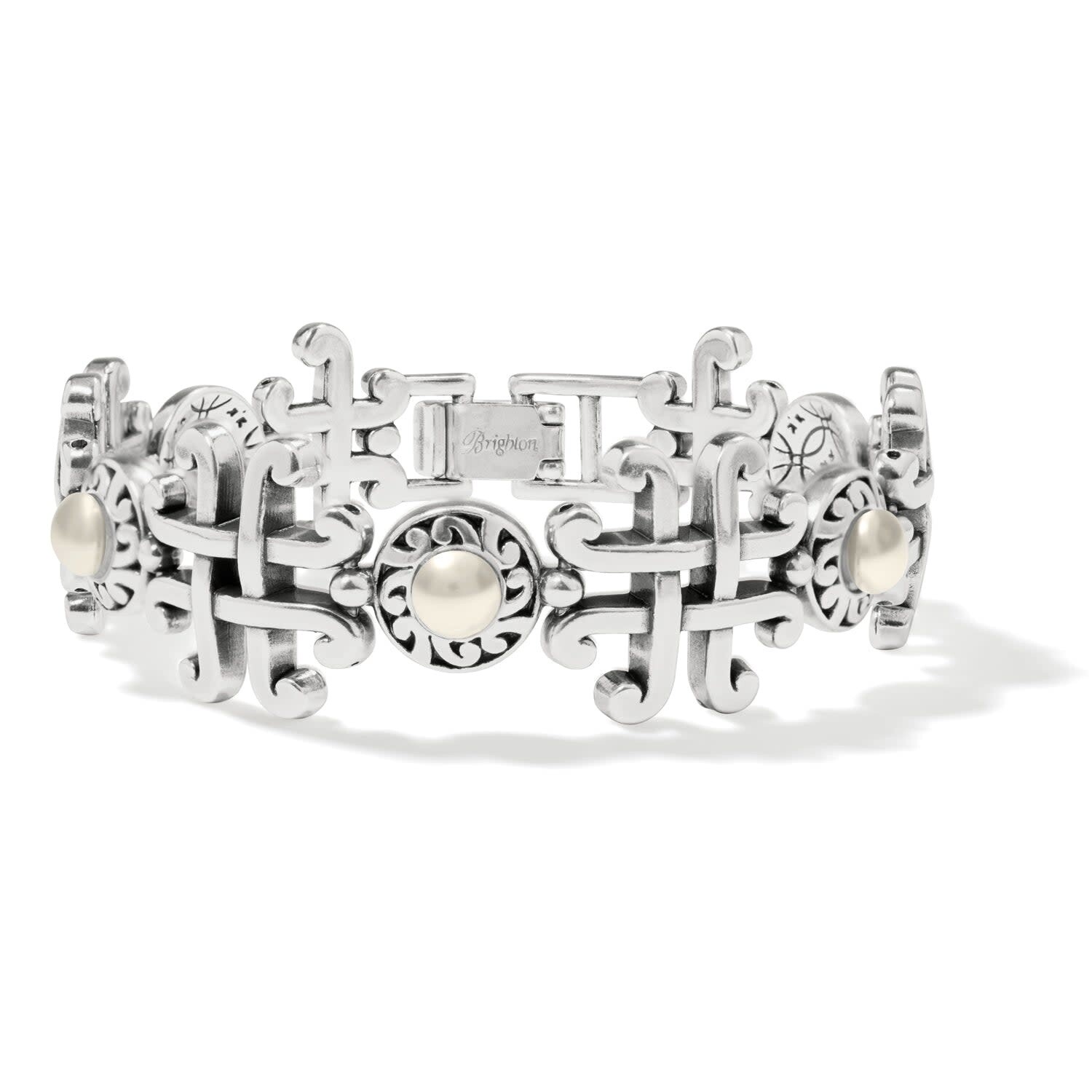 TAOS PEARL CROSS LINK BRACELET