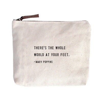 MARY POPPINS CANVAS ZIP BAG