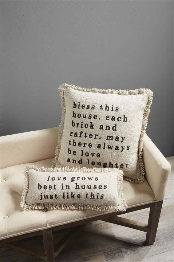 SQUARE HOUSE PRINTED PILLOW