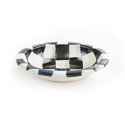 COURTLY CHECK ENAMEL SOAP DISH