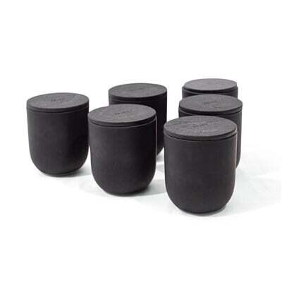MATTE BLACK WOOD WICK CANDLE