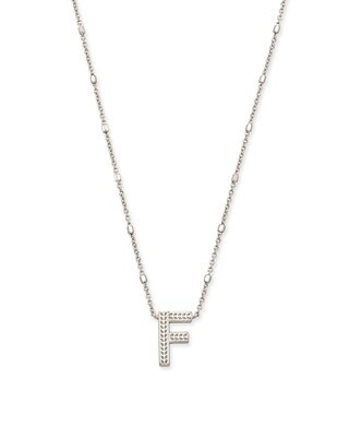 LETTER F PENDANT NECKLACE