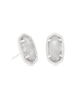 Ellie Stud Earrings-Silver