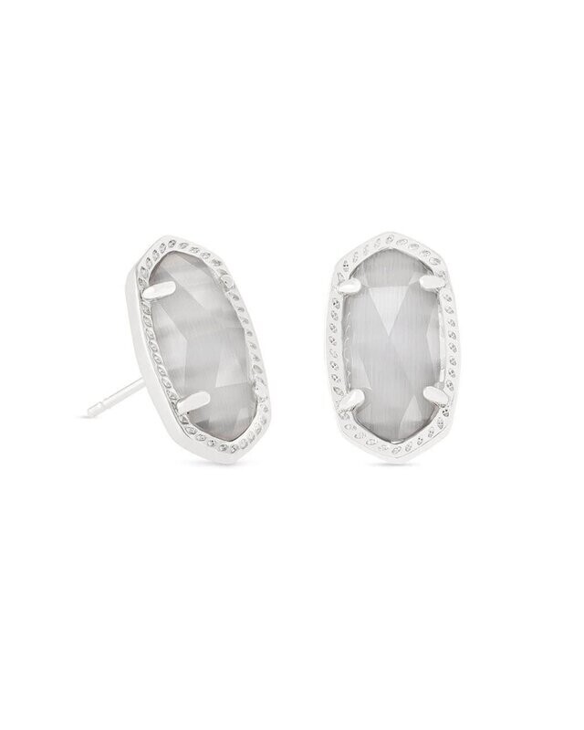 Ellie Stud Earrings-Silver